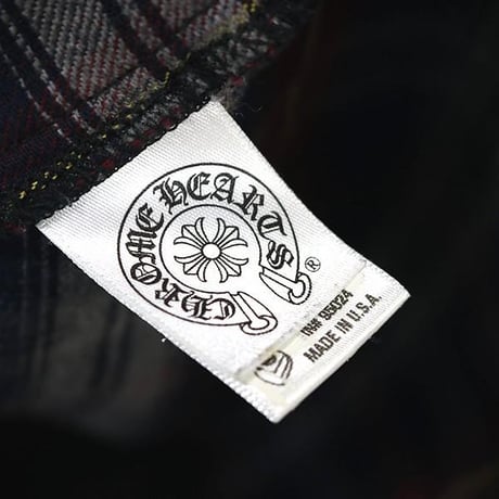 Chrome Hearts Floral Button Check Flannel Shirt #102050