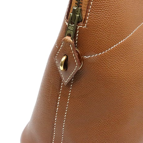 HERMES Bolide 35 Handbag Courchevel Leather Gold ＃17801