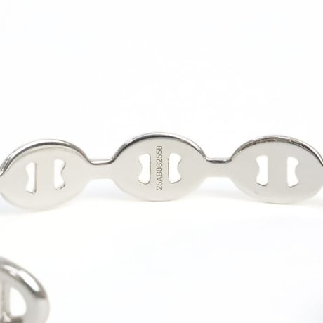 HERMES Chaine d'Ancre Enchainee ST Bangle Bracelet Sterling Silver 925 #19415