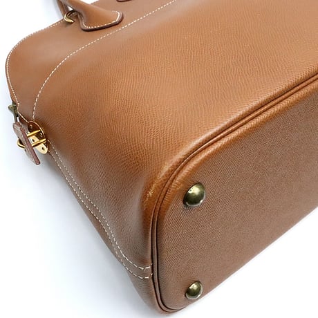 HERMES Bolide 35 Handbag Courchevel Leather Gold ＃17801