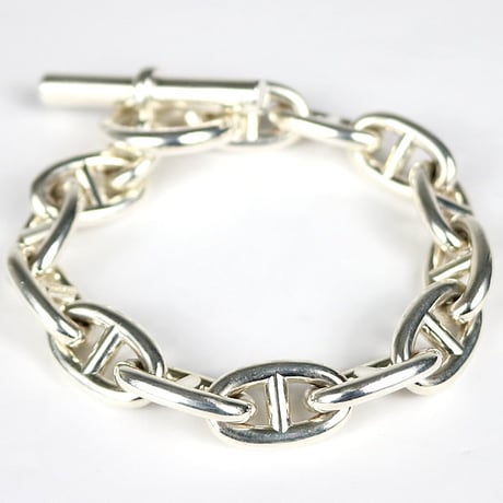 HERMES Chaine d'Ancre TGM Bracelet 13 Links Silver925 #31385