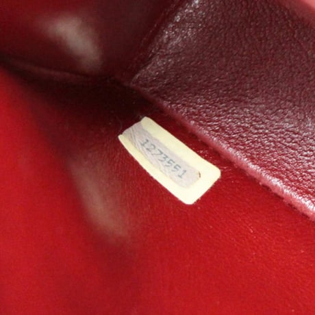 CHANEL Half Moon Flap Bag Quilted Lambskin Red ＃75025