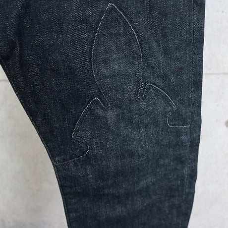 Chrome Hearts Star Patched Fleur Knee Jeans #101599