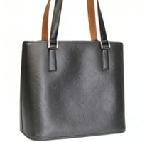 Louis Vuitton Stockton Handbag Monogram Mat Gray M55112 #74950