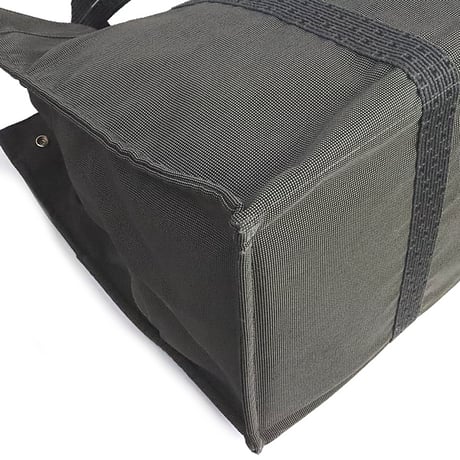 HERMES Herline TGM Tote Bag Canvas Gray #19369