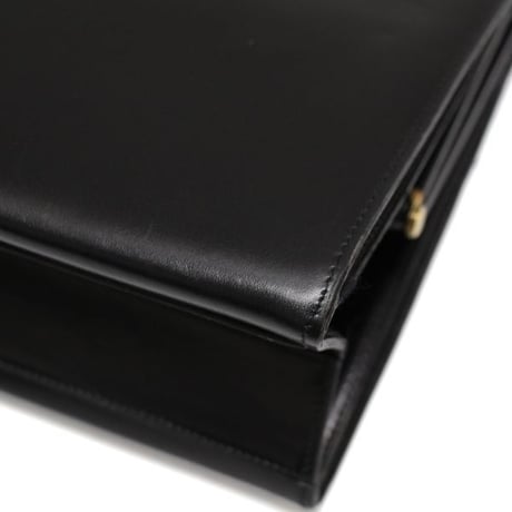CHANEL Vintage Shoulder Bag Leather Black #75032