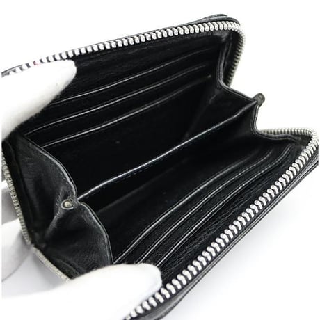 Chrome Hearts 3 Side Zip Wallet with Paper Chain & Baby Fat Cross # 102303