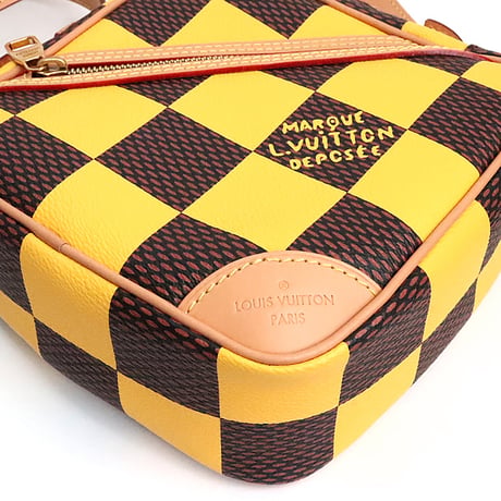 Louis Vuitton Chess Messenge Bag Damier Pop Jaune Mat Yellow N40562 #18878