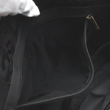 CHANEL New Travel Line PM Tote Bag Nylon Black #19345