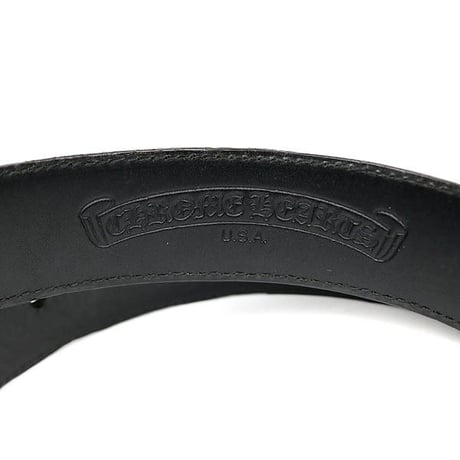 Chrome Hearts Classic Oval Cross Buckle Belt Strap Set #103566