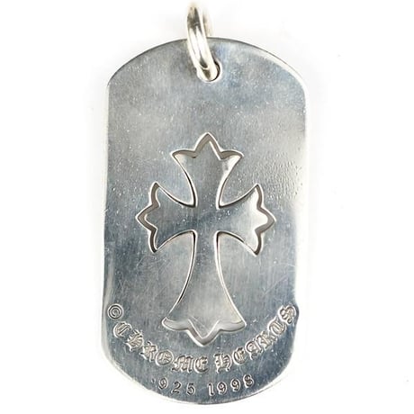 Chrome Hearts Large Cutout Cross Dog Tag Pendant #31335