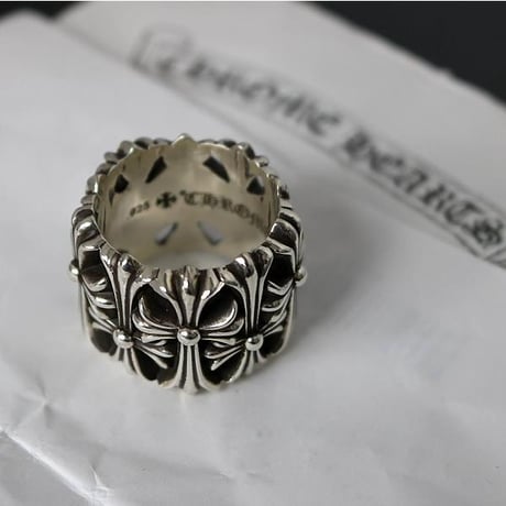 Chrome Hearts Cemetery Cross Silver Ring #30244