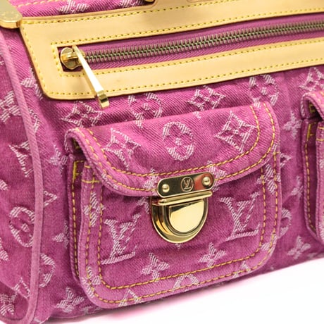 Louis Vuitton Neo Speedy Handbag Monogram Denim Fuchsia M95214 #73999