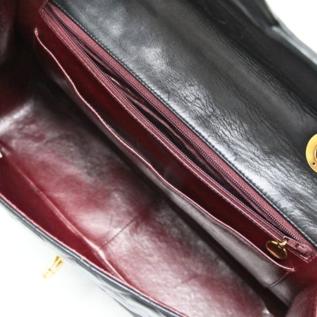 CHANEL Classic 34 Maxi Flap Bag Quilted Lambskin Black ＃74956