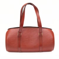 Louis Vuitton Soufflot Handbag Epi Leather Kenya Brown M52223 #74995