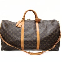 Louis Vuitton Keepall Bandoulière 60 Boston Bag Monogram Canvas M41412 #31526