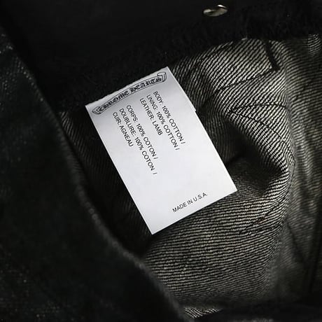 Chrome Hearts Flare Knee Star Leather Patched Denim Pants #30559