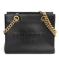 BALENCIAGA Small Duty Free Tote Bag Leather Black #19167