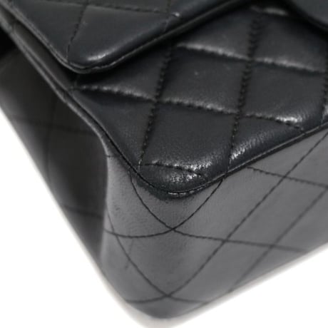 CHANEL Mini Rectangular Flap Bag Quilted Lambskin Black #75033