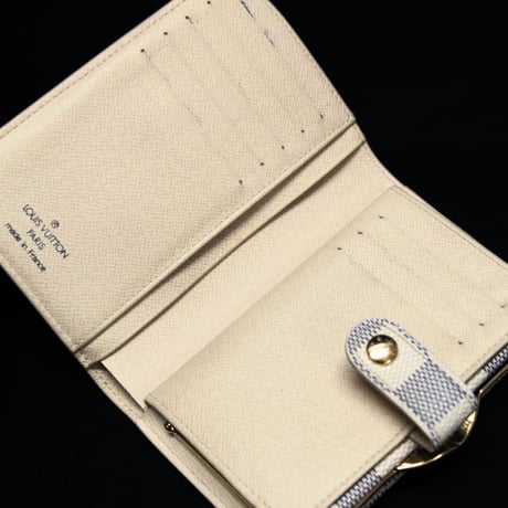 Louis Vuitton Portefeuille Viennois Bifold Wallet Damier Azur M61676 #74937