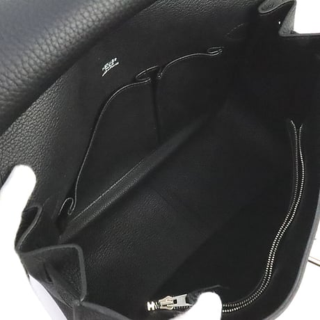 HERMES Jypsiere 31 Shoulder Bag Togo Leather Black ＃19380
