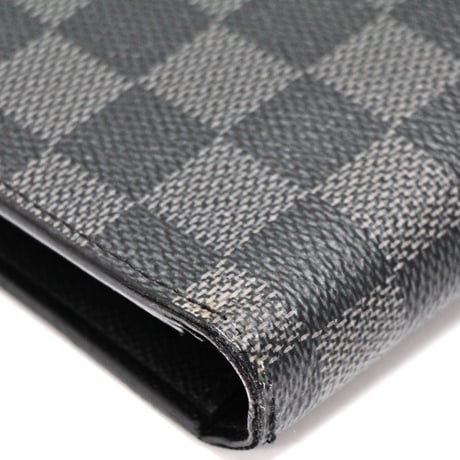 Louis Vuitton Brazza Wallet Damier Graphite N62665 #74857