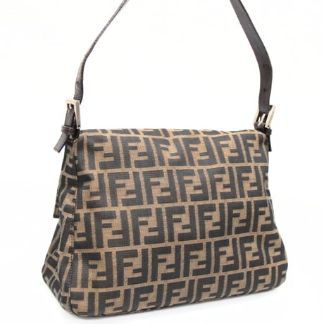 FENDI Square Mamma Baguette Bag Zucca Canvas ＃75051