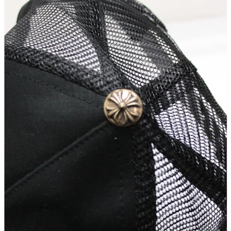 Chrome Hearts Small Cross Trucker Cap Black #31016