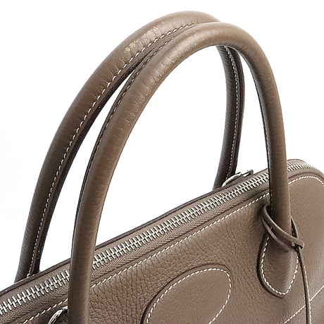 HERMES Bolide 31 Handbag Taurillon Clemence Leather Etoupe ＃19121