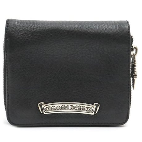 小物 CHROME HEARTS SQ ZIP BILL Amazon.co.jp: Chrome Hearts Square Zip Bill Black Leather