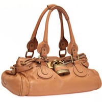 Chloe Paddington Handbag Leather Camel #73411