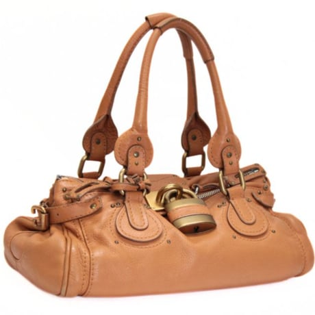 Chloe Paddington Handbag Leather Camel #73411