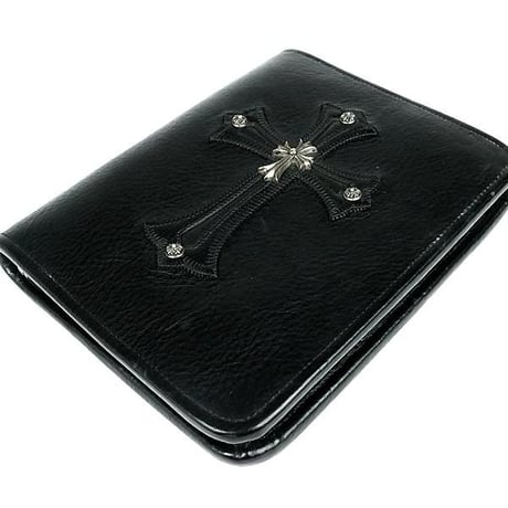 Chrome Hearts Small Cross Dagger Zip photo Case Portfolio #103284