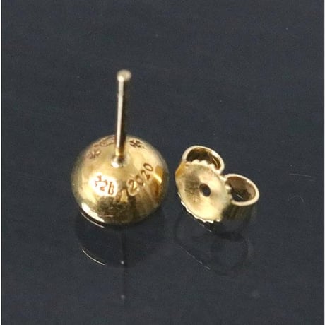 Chrome Hearts 22K Negative CH Plus 1P Diamond Stud Earring #102397