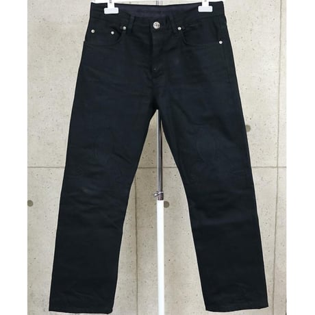 Chrome Hearts Fleur knee Denim Jeans Black #101598