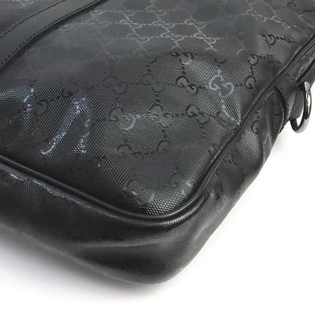 GUCCI Briefcase GG Imprime Canvas Black #19329
