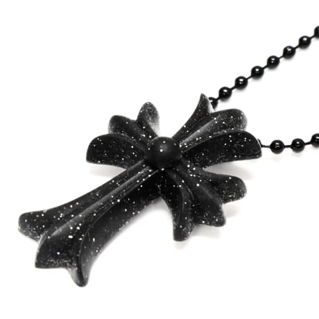 Chrome Hearts Small CH Cross rubber Necklace #30347