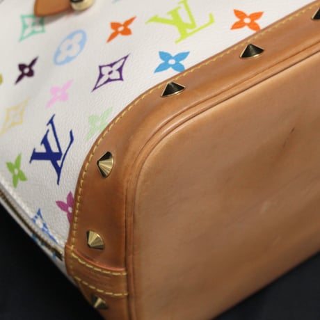 Louis Vuitton x Murakami Alma PM Handbag Monogram Multicolor White M92647 #74623