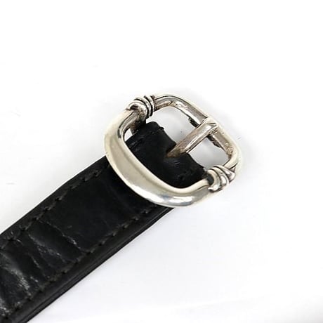 Chrome Hearts Dog Tag Gunslinger Leather Bracelet #102633