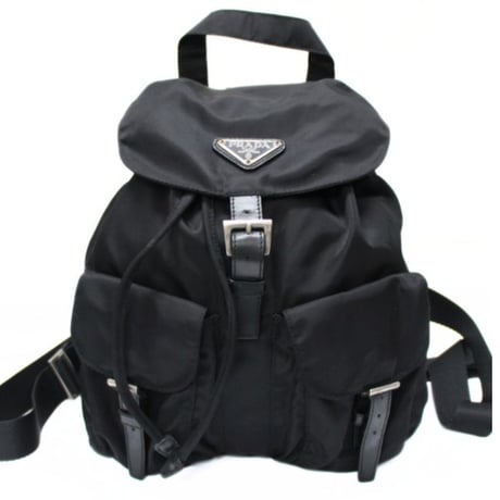 PRADA Backpack Nylon Black #74233