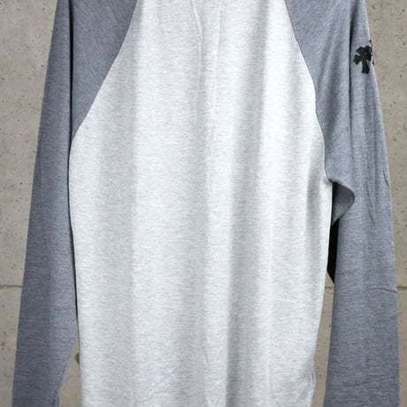 Chrome Hearts Brand-New Y NOT Raglan Long-Sleeve T-Shirt with Triple Cross Patch #31190