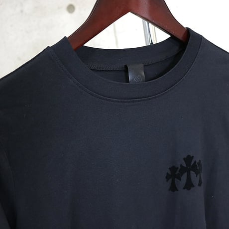 Chrome Hearts Brand-New 3 Cemeteries CH Logo Long-Sleeve T-Shirt # 30753