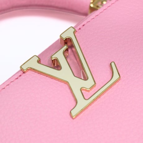 Louis Vuitton Capucines Mini Handbag Taurillon Leather Marshmallow Pink M24989 #74128