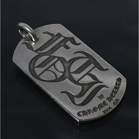 Chrome Hearts Foti Miss Lerlene Large Dog Tag Pendant #103017