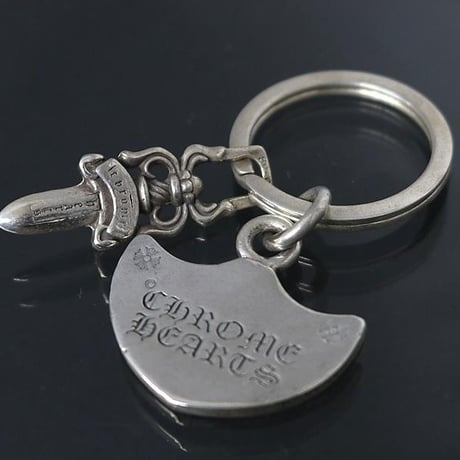 Chrome Hearts TOKYO Limited Edition Shield Dagger Split Keyring  #101918