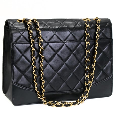 CHANEL 2.55 Vintage Reissue Flap Bag Quilted Lambskin Black #71928