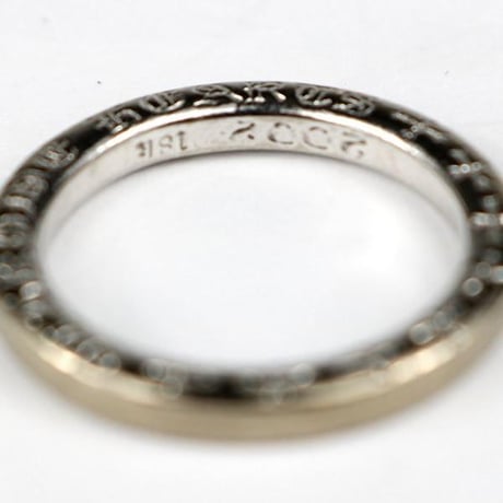 Chrome Hearts 18K White Gold NTFL Ring #103591