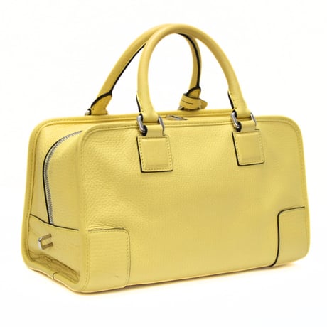 LOEWE Old Model Amazona 28 Handbag Leather Yellow #73942
