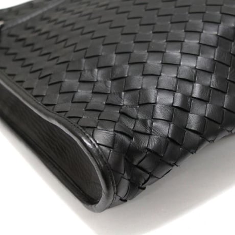 BOTTEGA VENETA Briefcase Intrecciato Leather Black #73720