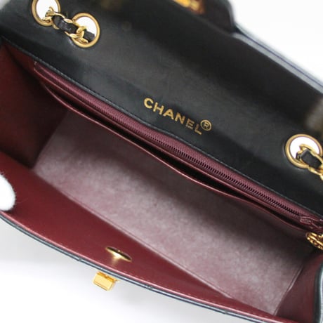 CHANEL 2.55 Vintage Reissue Flap Bag Quilted Lambskin Black #71928